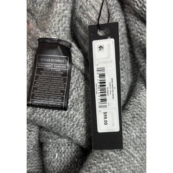 Steve Madden Women's Turtleneck Cozy Winter Sweater Dress Gray Size XL NWT's. - Picture 7 of 8
